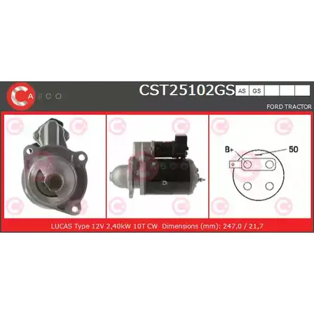 Стартер CASCO 3263481 JHBUDT CST25102GS 0 JNEAO