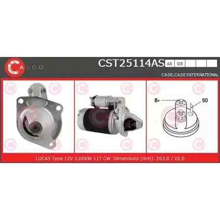 Стартер CASCO WS YTZ CST25114AS 3263501 MK5NQ