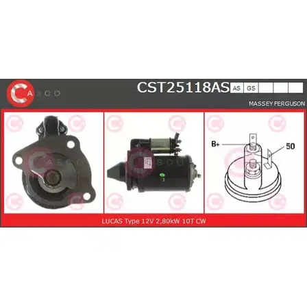 Стартер CASCO CST25118AS OBW8G RI86 P 3263509 изображение 0