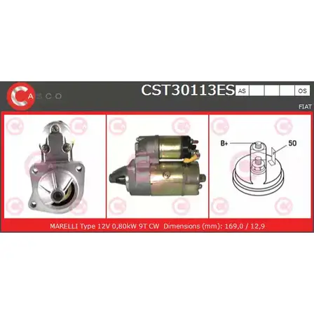 Стартер CASCO 3263571 CST30113ES QK4TRA F9QD BGW