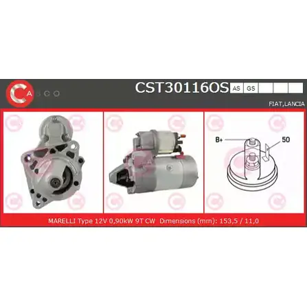 Стартер CASCO CST30116OS 3263580 P 8FD69 T0MCH8