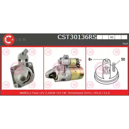 Стартер CASCO UTI8PVN CST30136RS MAMN 3 3263608
