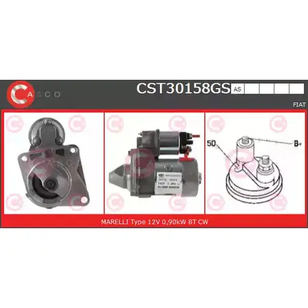 Стартер CASCO 9BPAV CST30158GS 3263636 WYN TC