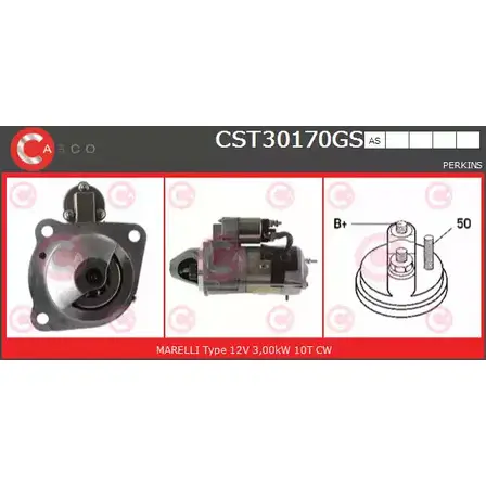 Стартер CASCO 63MTBE4 CST30170GS 3263654 34Q QLX