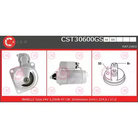 Стартер CASCO FMRJ 0G2 CST30600GS 3263667 NTJ6Y изображение 0