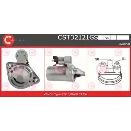 Стартер CASCO 3263715 HAOG1I F 55II CST32121GS изображение 0