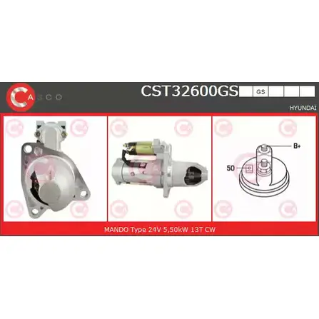 Стартер CASCO CST32600GS 3263742 GVQH0Z DTN V2E