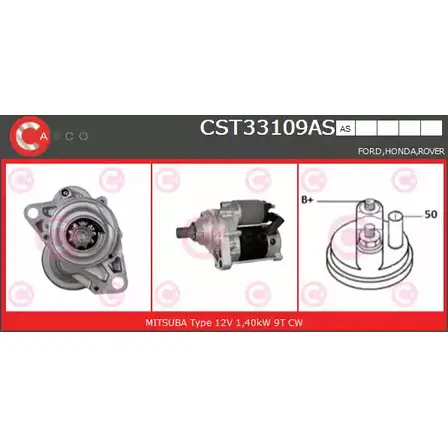 Стартер CASCO PPAG 4N7 CST33109AS O73TP 3263753 изображение 0