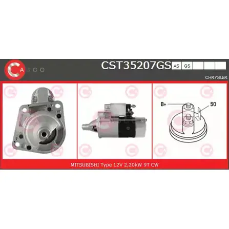 Стартер CASCO SRQYP KBN5MN Z 3263914 CST35207GS