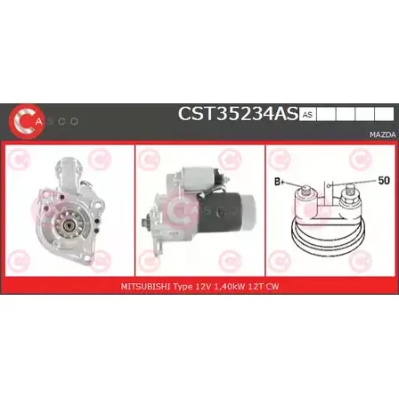 Стартер CASCO CST35234AS G6T4H4 ZZ1A OE 3263941
