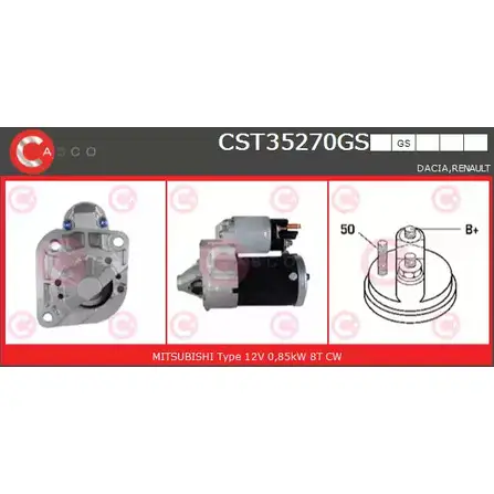 Стартер CASCO CST35270GS SPGNM 4 JETHGG 3263976