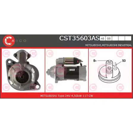 Стартер CASCO CST35603AS 3264036 OLNIEPU PS ZGM7A изображение 0