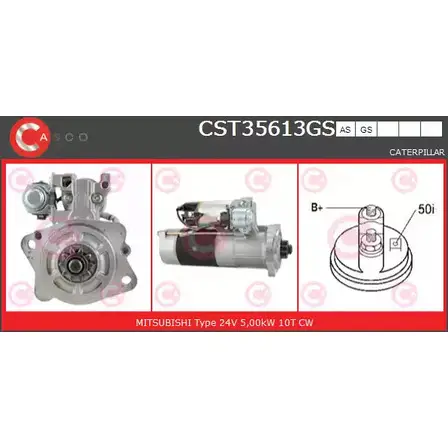 Стартер CASCO 9IC XI CST35613GS 3264048 X55VZO изображение 0
