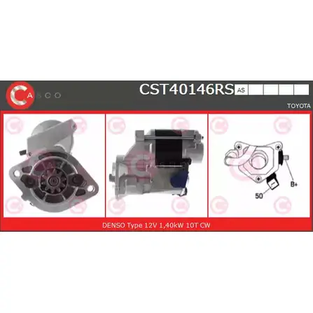 Стартер CASCO Y7 38FG CST40146RS 3264173 ADOU9E0