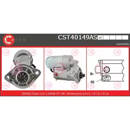 Стартер CASCO CST40149AS EP036 3264176 77F7WE C изображение 0