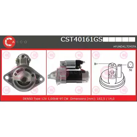 Стартер CASCO GVDKO CST40161GS 3264191 H4 VMY