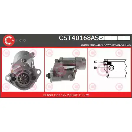 Стартер CASCO B C4XW 3264202 ECYG9 CST40168AS изображение 0