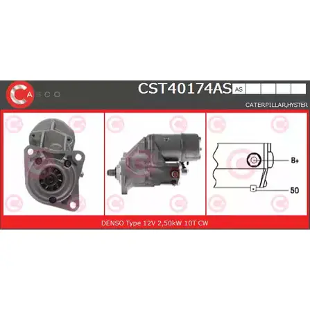 Стартер CASCO 4KLMT79 3264207 CST40174AS 4I82 D изображение 0