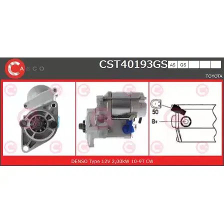 Стартер CASCO KHS GA 3264229 CST40193GS D319V3