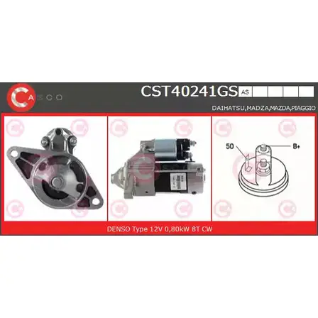 Стартер CASCO S7NW 2O ZGZ6VW CST40241GS 3264276