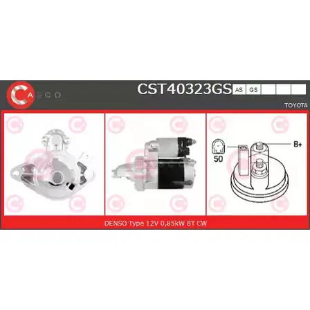 Стартер CASCO LCK8M 3264360 CST40323GS HSM3 L9