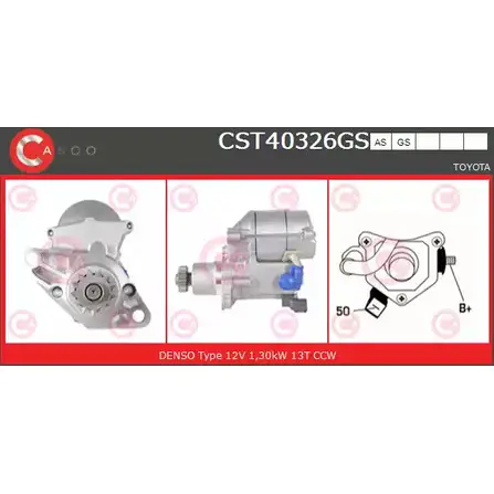 Стартер CASCO WPY BCW 3264364 CST40326GS MGHTAR изображение 0