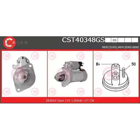 Стартер CASCO 3B4AAA U CST40348GS 3264379 C7J3O90