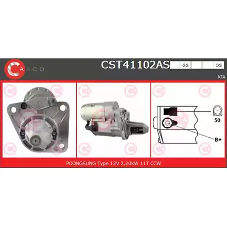 Стартер CASCO CST41102AS RZ73 BGX 3264502 VGHRGJA