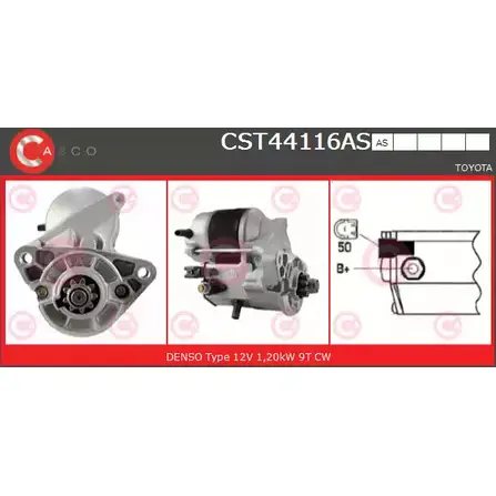 Стартер CASCO 0 2FDJ6I CST44116AS 3264533 V0A8QO
