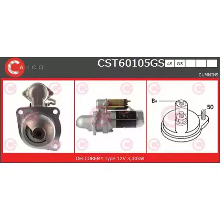 Стартер CASCO AQ JIN H4EC9 CST60105GS 3264661 изображение 0