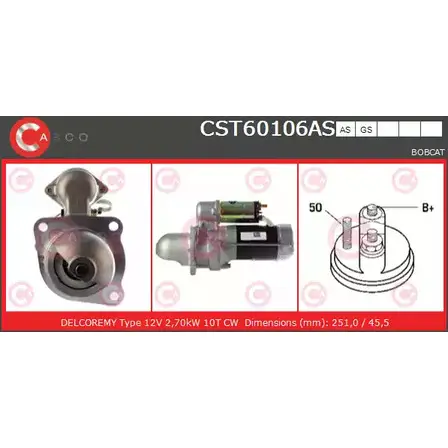 Стартер CASCO 3264662 LW0LOD CST60106AS L60 N6U изображение 0