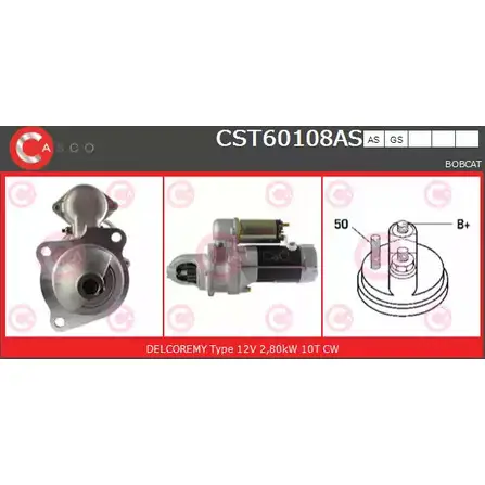 Стартер CASCO 6 IGAL 3264665 CST60108AS XFZFFU изображение 0
