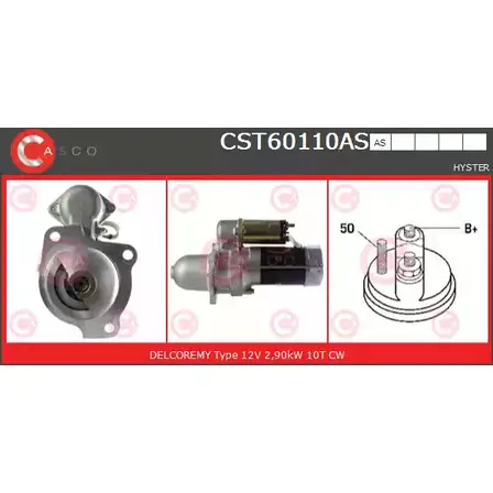 Стартер CASCO CST60110AS 3264668 2W WZJS 7KZN6 изображение 0