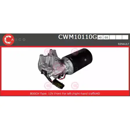 Мотор стеклоочистителя CASCO TWF94X1 I38P B0I CWM10110GS 3264758 изображение 0