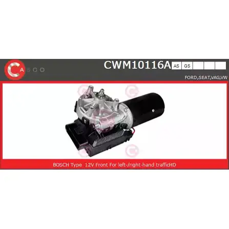Мотор стеклоочистителя CASCO 9J2PNI G N0IO2 CWM10116AS 3264766 изображение 0