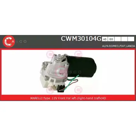 Мотор стеклоочистителя CASCO TROAM 3265104 CWM30104GS ONGY V изображение 0