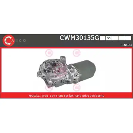 Мотор стеклоочистителя CASCO C7OX 1D 3265144 CWM30135GS B3L21BM изображение 0