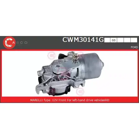 Мотор стеклоочистителя CASCO 3265151 H62VAJ CWM30141GS RMM6 F9I изображение 0