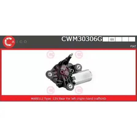 Мотор стеклоочистителя CASCO 3265162 CWM30306GS Q96 1Z AEJRA43 изображение 0