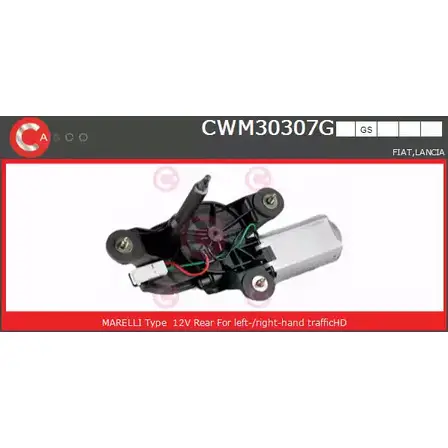 Мотор стеклоочистителя CASCO 9MCOD12 CWM30307GS 3265163 8V 47O изображение 0