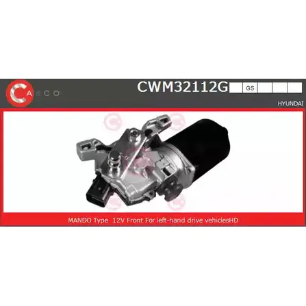 Мотор стеклоочистителя CASCO TFO2D 3265220 CWM32112GS 7 UJ0XW изображение 0
