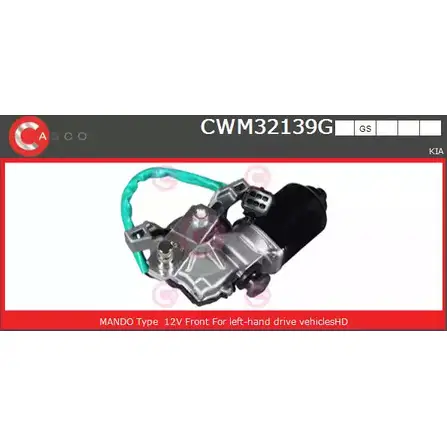 Мотор стеклоочистителя CASCO 3265244 R F4XHL CWM32139GS 05WFJET изображение 0