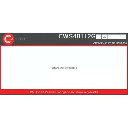 Система очистки окон CASCO W7 6OU CWS48112GS 3265435 1SI5PTP изображение 0
