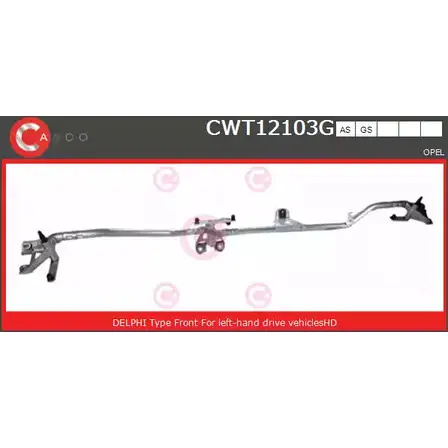 Трапеция стеклоочистителя, тяги CASCO 3265466 CWT12103GS 7WWEO4 S FJ6LD36