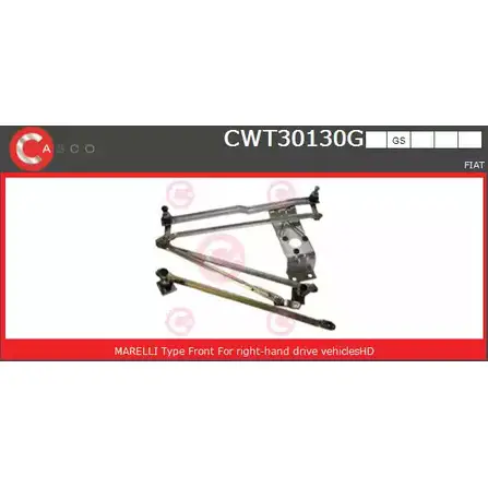 Трапеция стеклоочистителя, тяги CASCO 3265504 6R1D GA2 BLLSA CWT30130GS