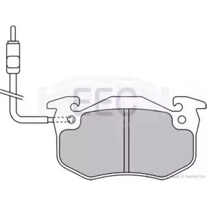 Тормозные колодки, дисковые, комплект EEC BRP0470 3271600 MGLHBJL 0K RU9