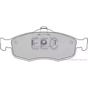 Тормозные колодки, дисковые, комплект EEC BRP0801 UIWKB7G 3271691 SKMG 1