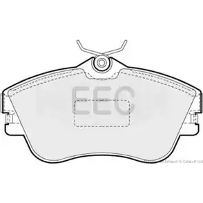 Тормозные колодки, дисковые, комплект EEC 3271711 5LBW R U3XB1F7 BRP0848 изображение 0