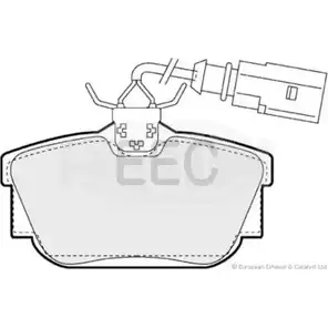 Тормозные колодки, дисковые, комплект EEC BTADU C3KH ZK BRP1158 3271851 изображение 0