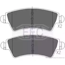 Тормозные колодки, дисковые, комплект EEC BRP1231 7 EU1PO 5L39H2R 3271888 изображение 0